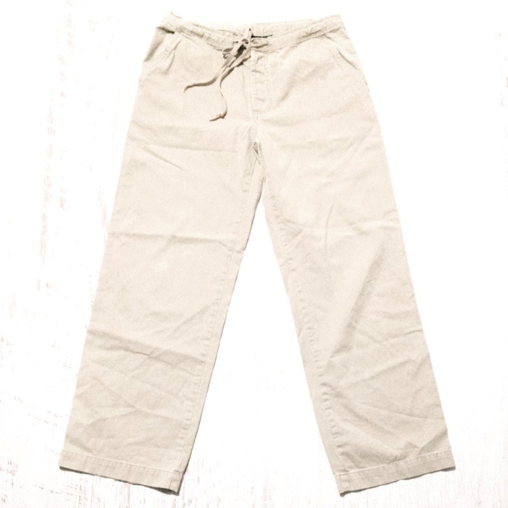 Pre- Vintage Gap Drawstring Button-Fly Khakis - image 2
